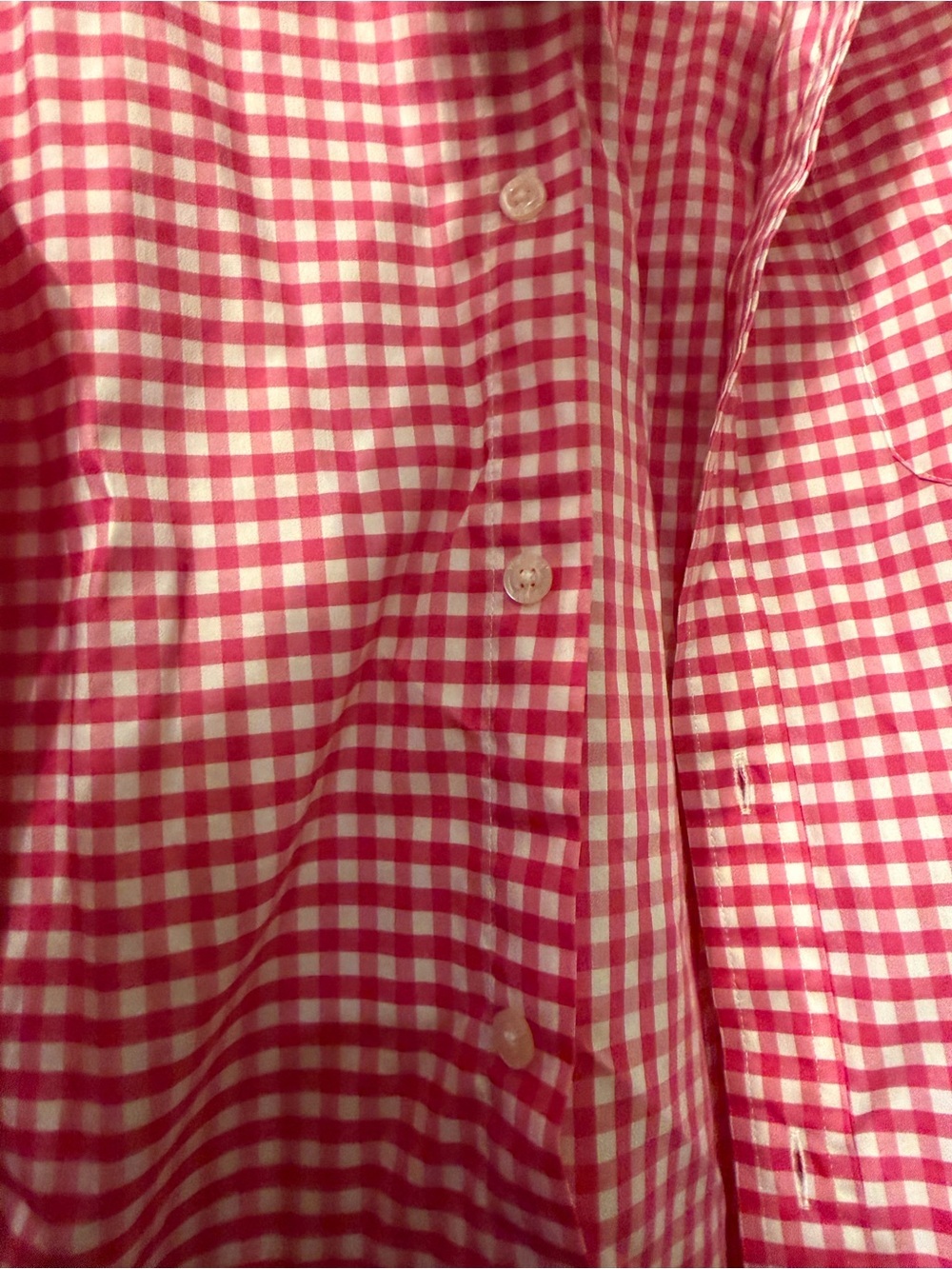 Vineyard Vines Pink and White Gingham Performance Shirt - Picture 7 of 12